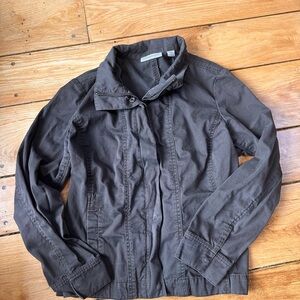 Coldwater Creek Brown Utility Jacket Women’s Size L 14/16 Lightweight